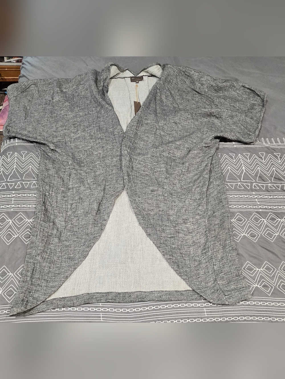 Bel Kazan Anthropologie Toledo Duster In Ash Size O/S